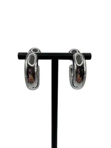 Two Way Bubble Hoops Sterling Silver