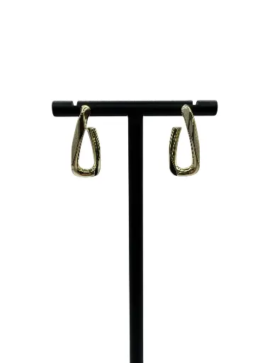 [E-PK-5] Yellow Gold Twist Earrings