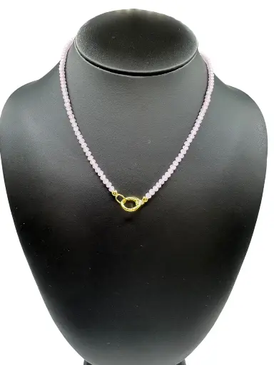Light Pink Beaded Necklace