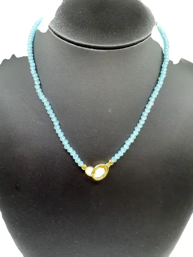 Light Turquoise Beaded Necklace