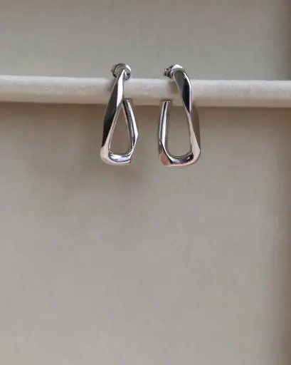 [E-PK-6] Sterling Silver Twist Earrings