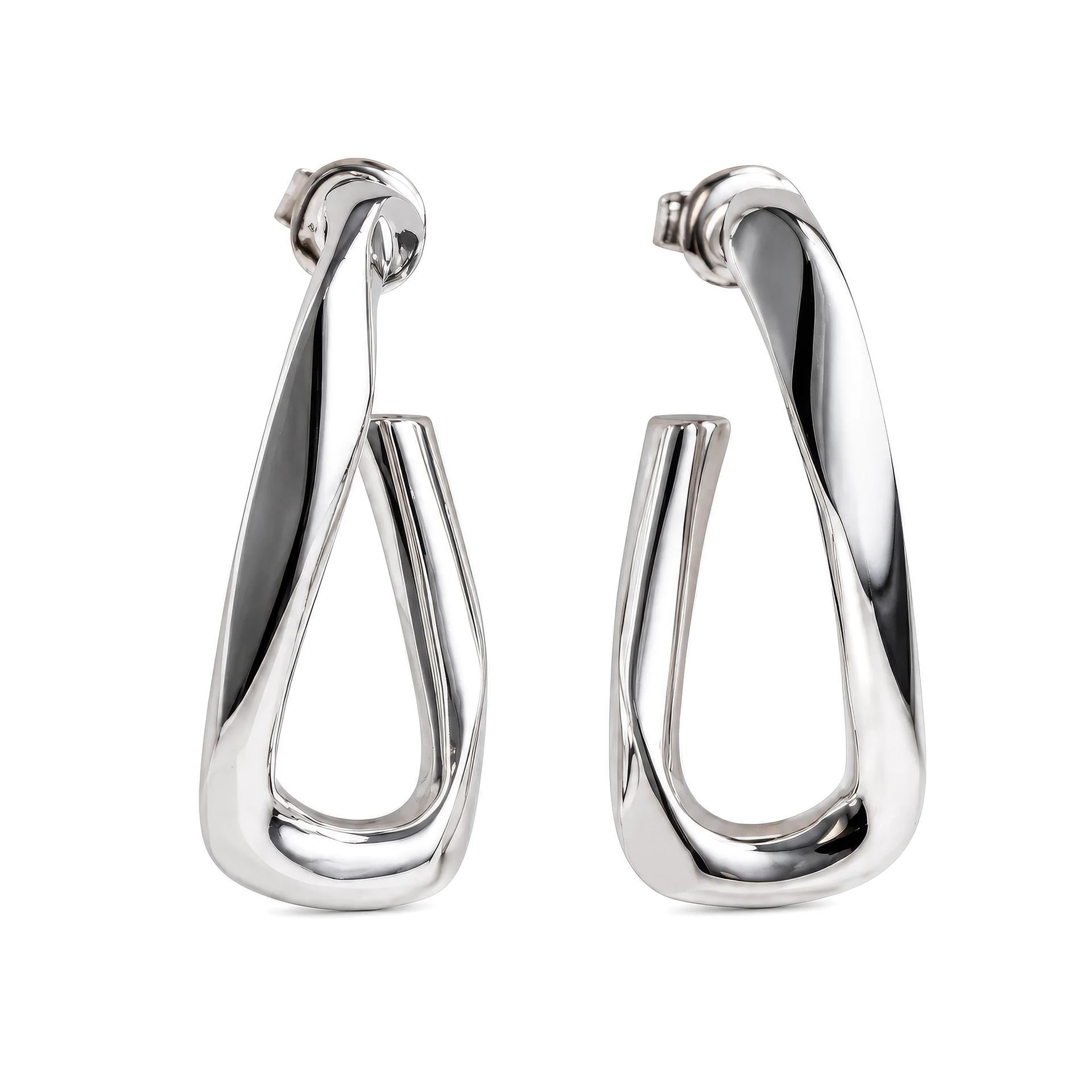 [E-PK-6] Sterling Silver Twist Earrings