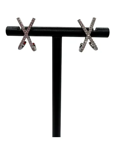 X Marks The Spot Earrings Sterling Silver