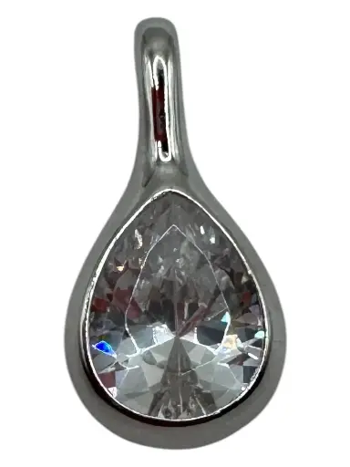Pear Pendant Silver