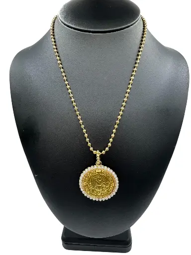 Pearl Radiance Coin Necklace