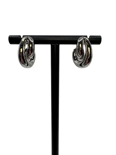 Braided Knot Yellow Gold Earrings