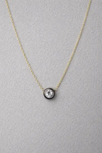 Charcoal Crystal Pendant