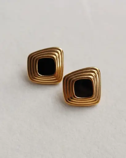 Triple Drop Chain Earrings  