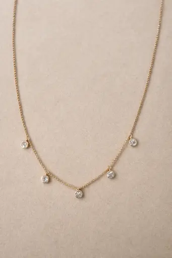 Cushion Drop Necklace