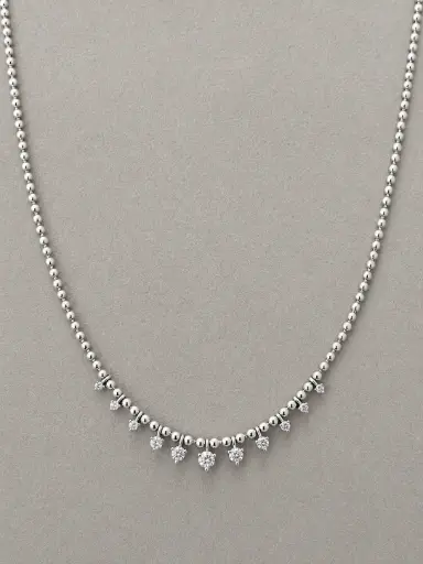 Dainty Crystal Drop Necklace (SS)