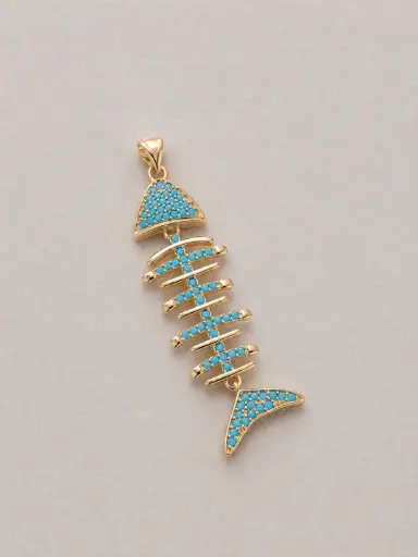 Drish Bone Fish Charm 