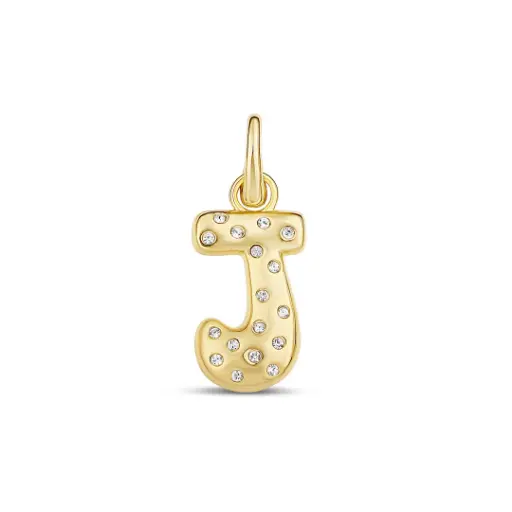 Pave Initial J Charm 