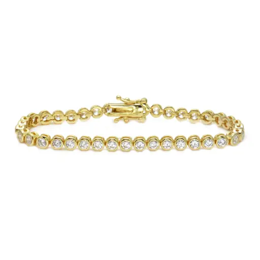 4MM Bezel Tennis Bracelet