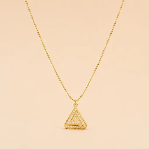 Abracadabra Triangle Necklace