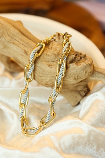 [N-PK-57] Bold Link Necklace Silver