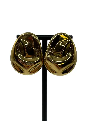 [E-PK-60] Melted Glow Earrings Yellow Gold